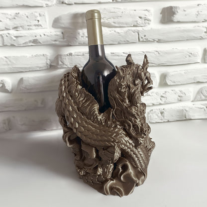 Weinflaschenhalter - 3D-gedruckt Drache. Einzigartig Küchendeko und Wine Rack | Great wine Geschenk idea. - Plexiwire 3D Drucke