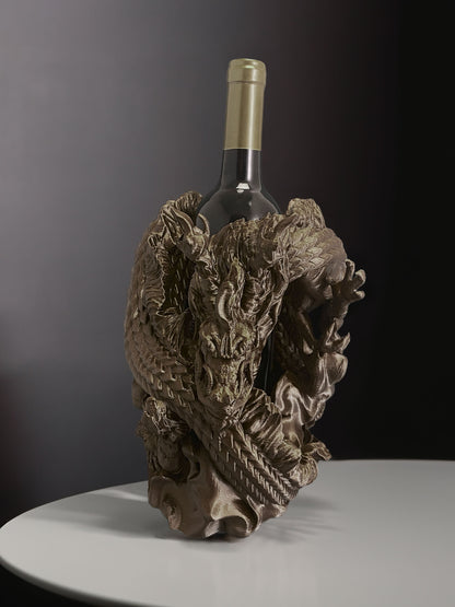 Weinflaschenhalter - 3D-gedruckt Drache. Einzigartig Küchendeko und Wine Rack | Great wine Geschenk idea. - Plexiwire 3D Drucke