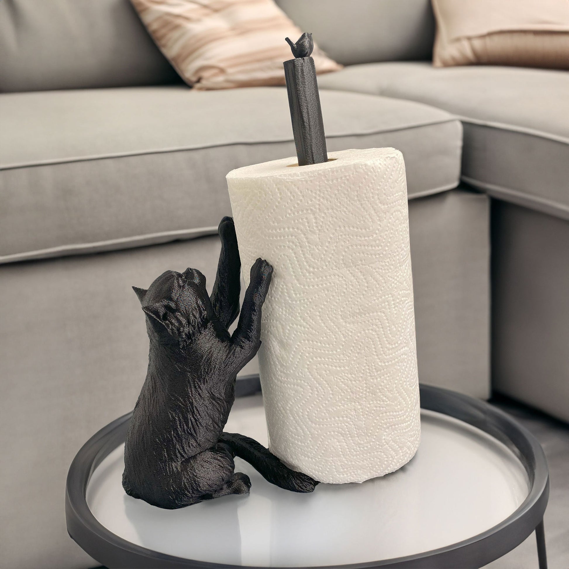Katzen-Papierrollenhalter – witzige 3D-gedruckte Küchendeko