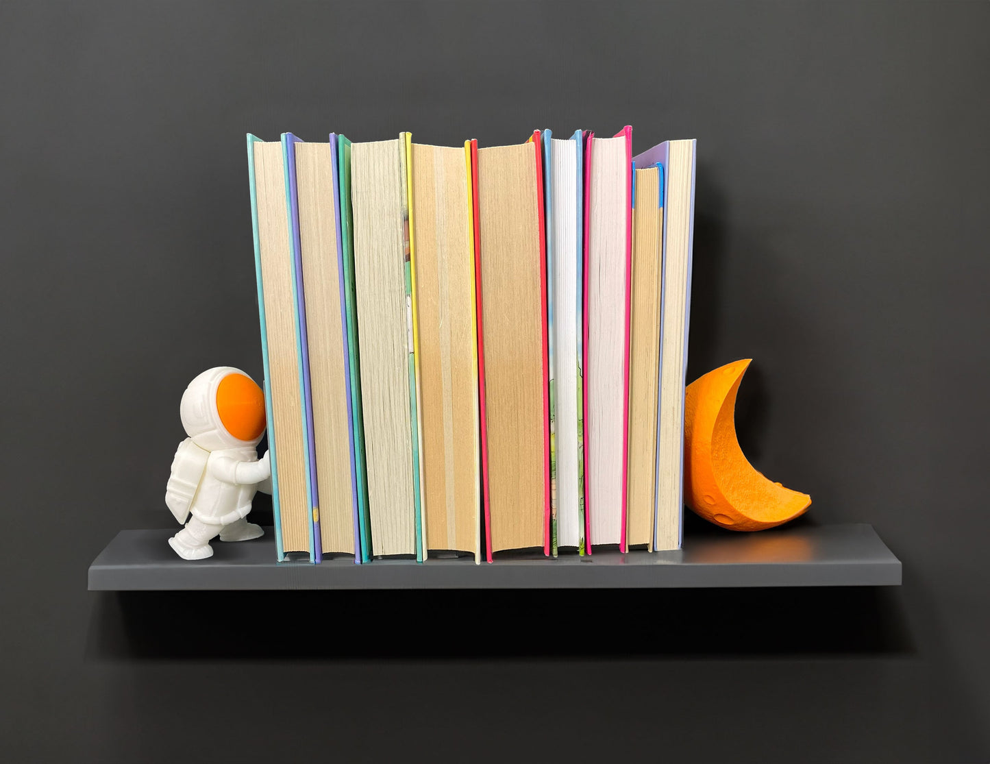 Weltraum-Bookends – 3D-gedruckte kosmische Bücherregal-Deko