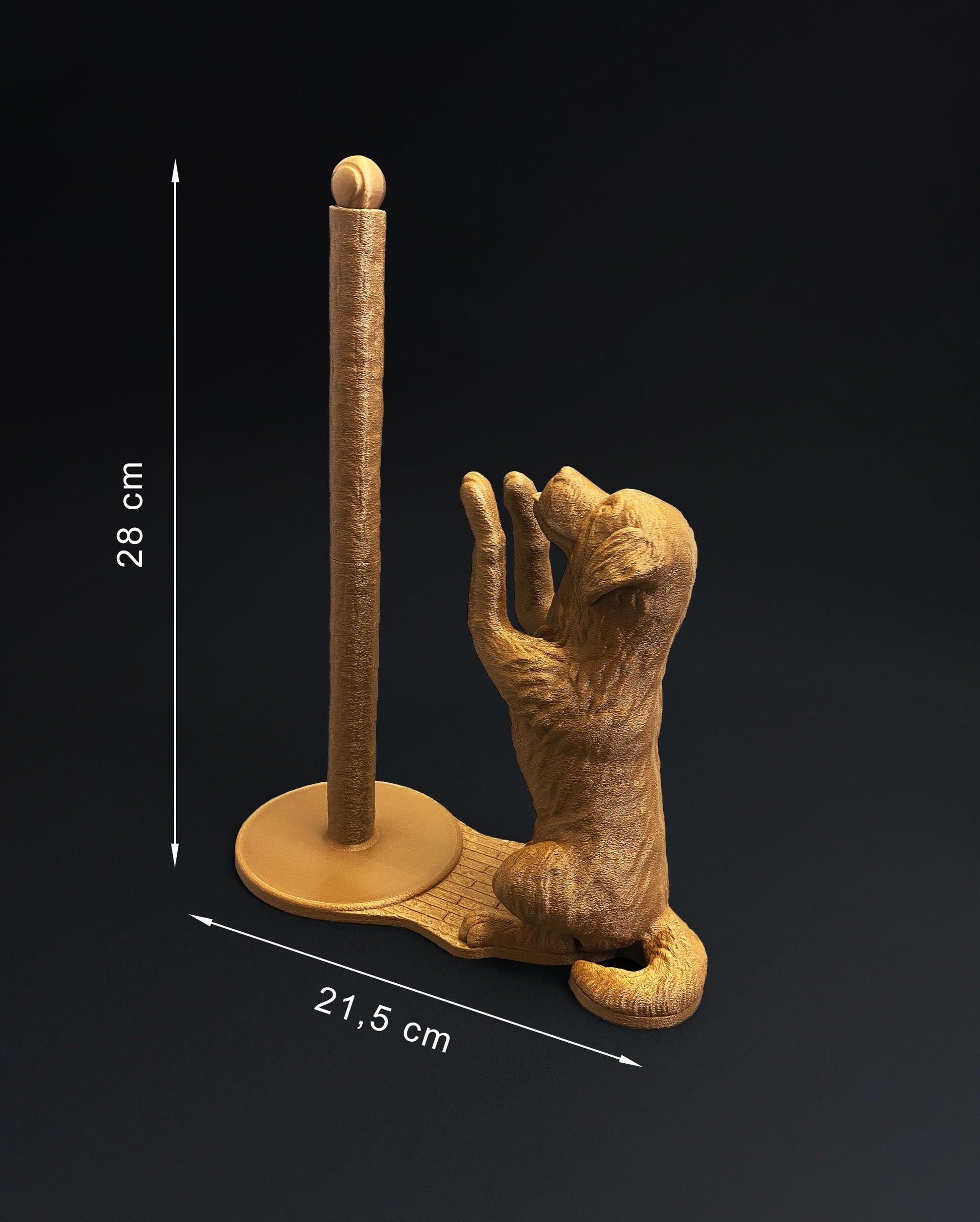Dog Papierrollenhalter – a fun und decorative accessory für your home und kitchen. - Plexiwire 3D Drucke
