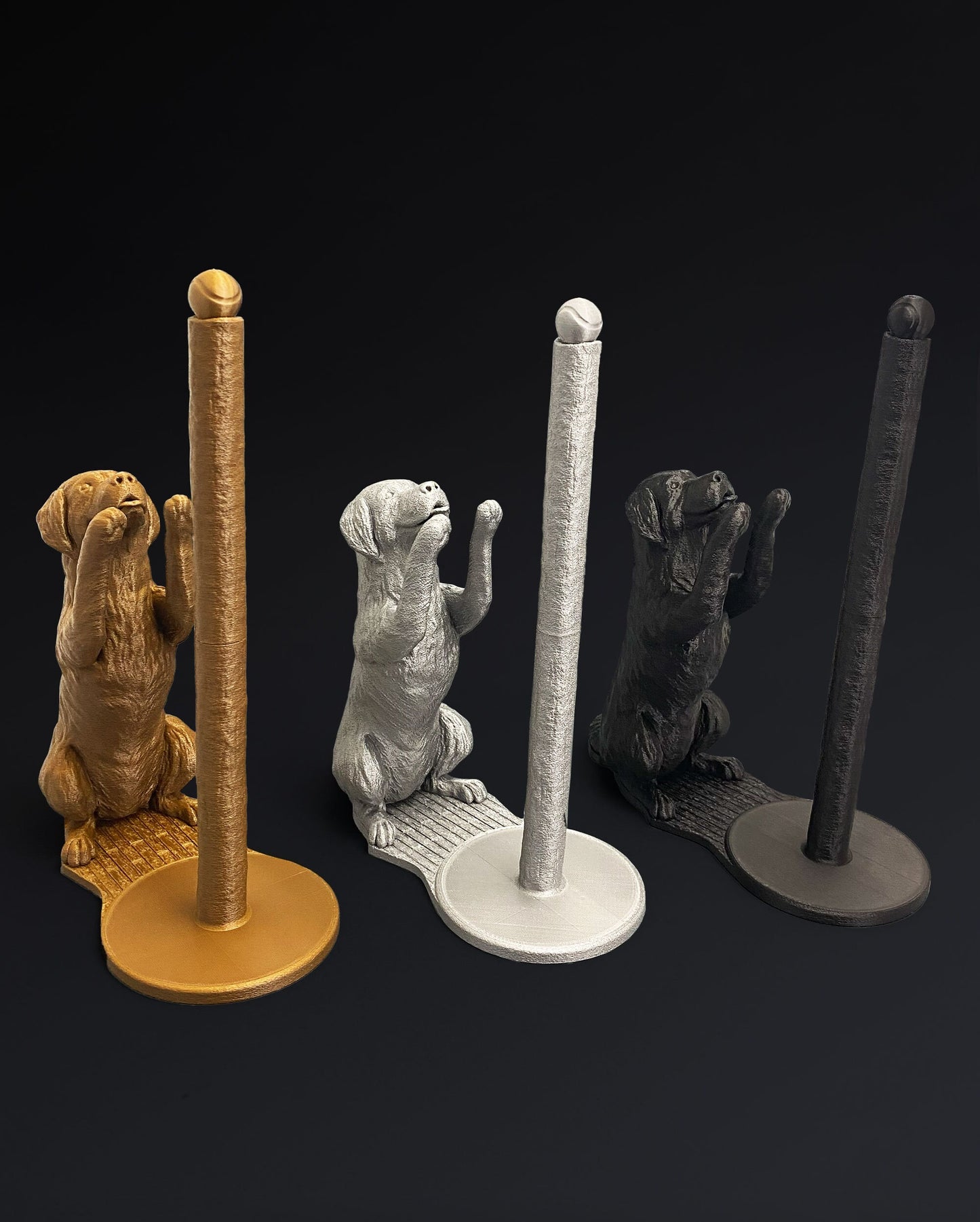 Dog Papierrollenhalter – a fun und decorative accessory für your home und kitchen. - Plexiwire 3D Drucke