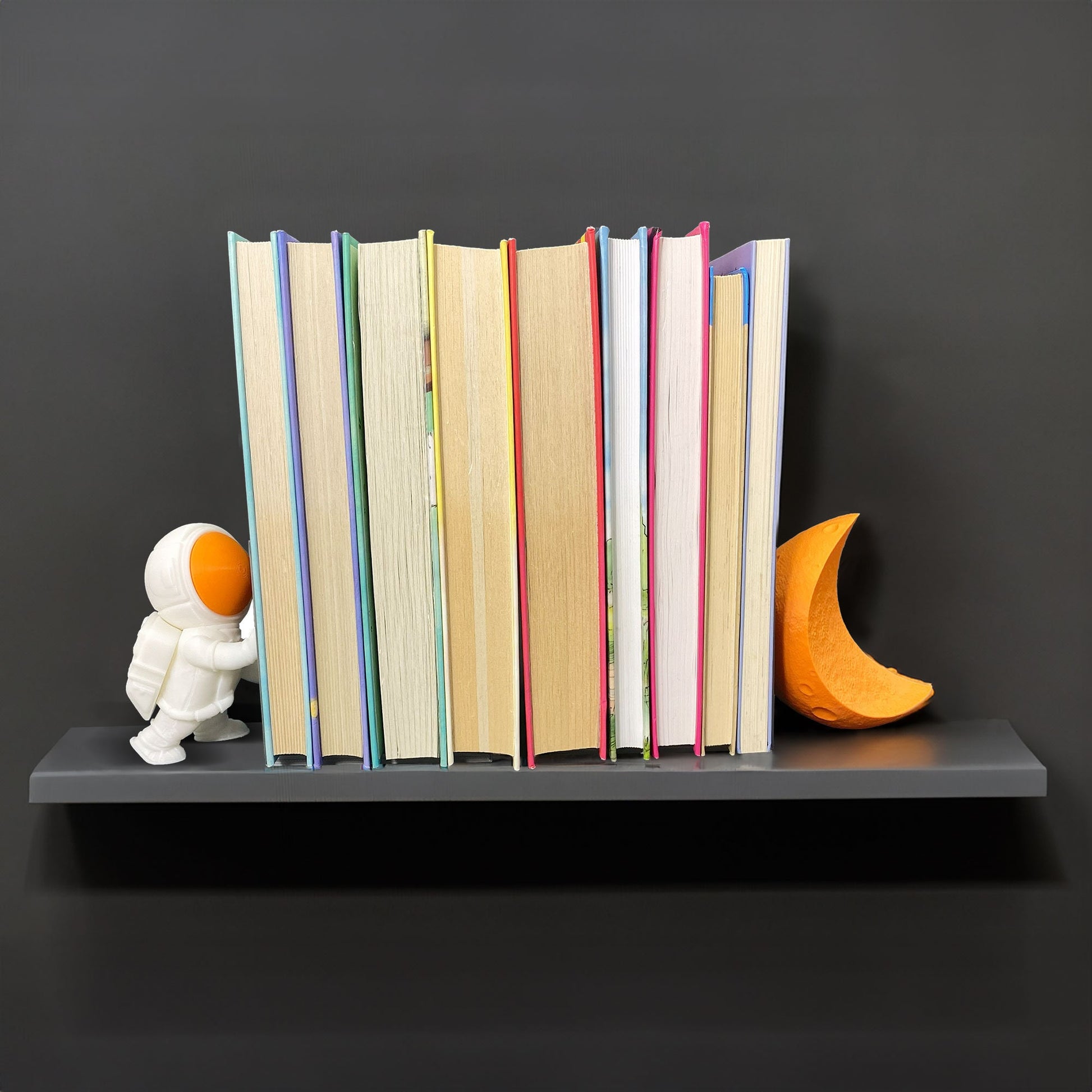 Weltraum-Bookends – 3D-gedruckte kosmische Bücherregal-Deko