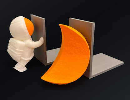 Weltraum-Bookends – 3D-gedruckte kosmische Bücherregal-Deko