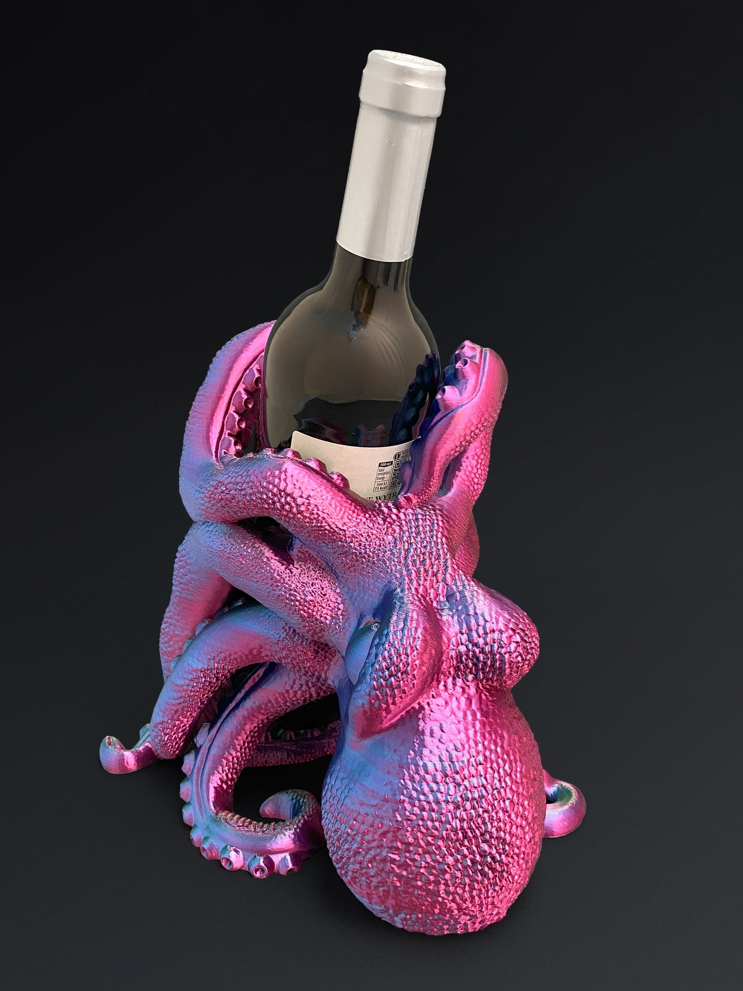Octopus Weinflaschenhalter - bar und Küchendeko! - Plexiwire 3D Drucke
