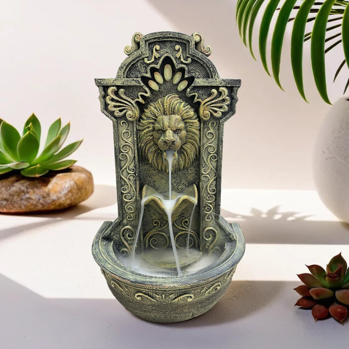 Löwen-Backflow-Räuchergefäß – Rauch-Wasserfall für Aromatherapie und Meditation