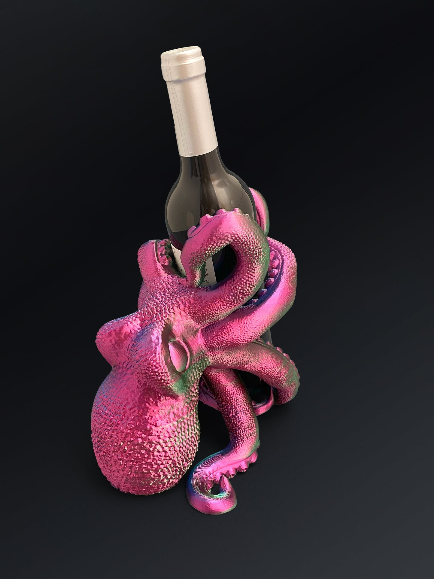 Octopus Weinflaschenhalter - bar und Küchendeko! - Plexiwire 3D Drucke