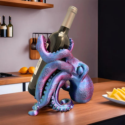 Octopus Weinflaschenhalter - bar und Küchendeko! - Plexiwire 3D Drucke