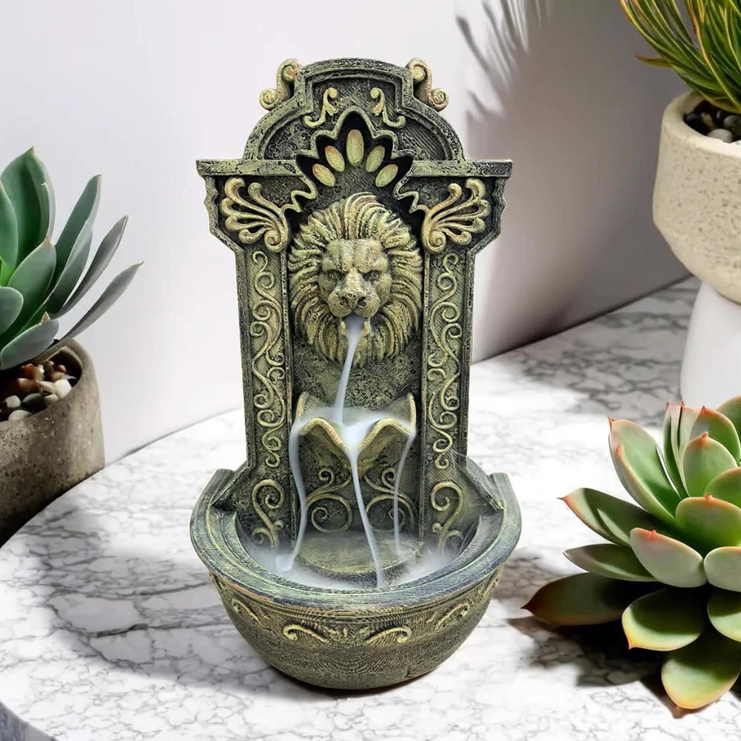 Löwen-Backflow-Räuchergefäß – Rauch-Wasserfall für Aromatherapie und Meditation