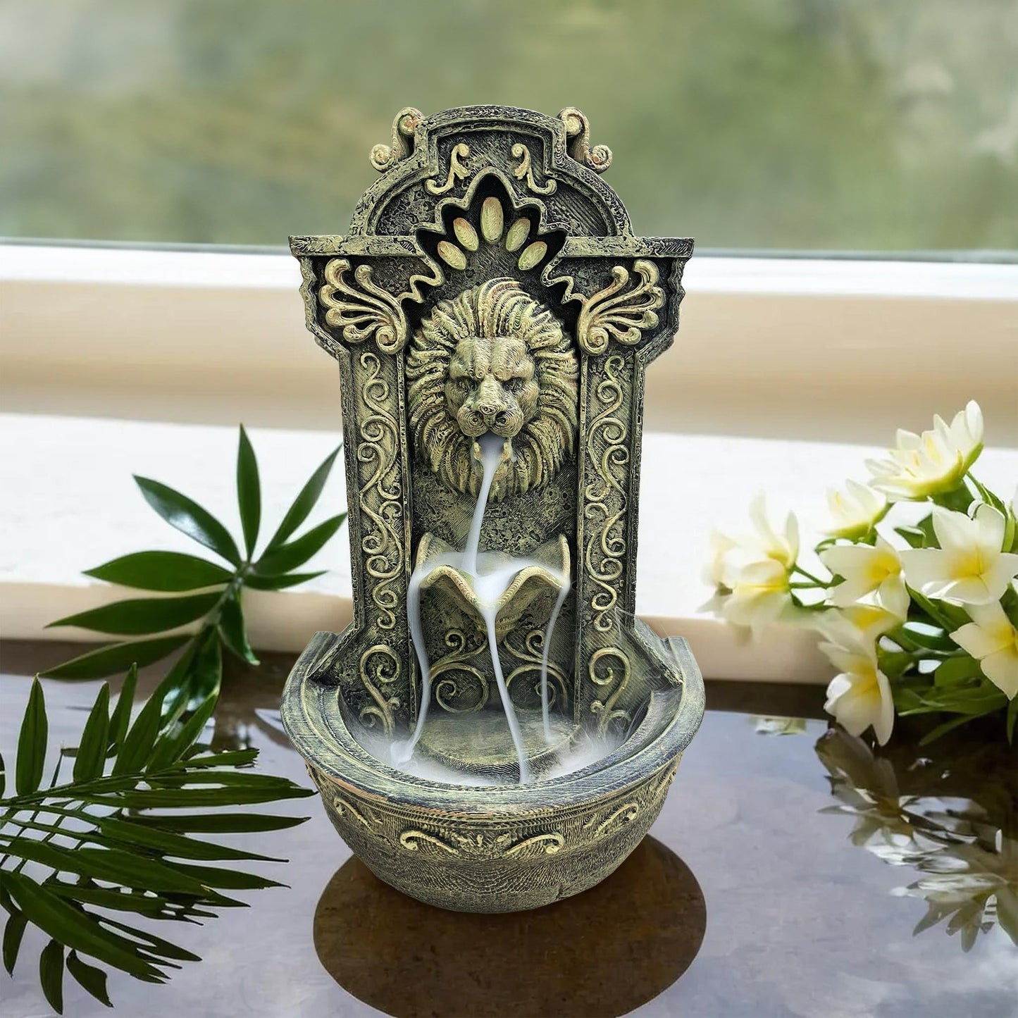 Löwen-Backflow-Räuchergefäß – Rauch-Wasserfall für Aromatherapie und Meditation