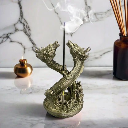 3D-gedruckt Drache Räucherstäbchenhalter – Mystical Stick Burner für Wohnaccessoire & Meditation - Plexiwire 3D Drucke