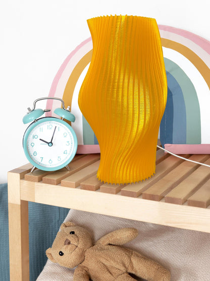 3D-gedruckt Mushroom Lampe mit Warm LED Light – Minimalistisch Bedside oder Schreibtisch Lampe - Plexiwire 3D Drucke
