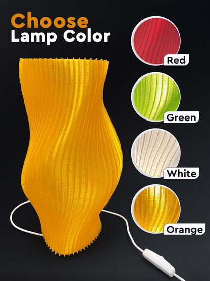 3D-gedruckt Mushroom Lampe mit Warm LED Light – Minimalistisch Bedside oder Schreibtisch Lampe - Plexiwire 3D Drucke