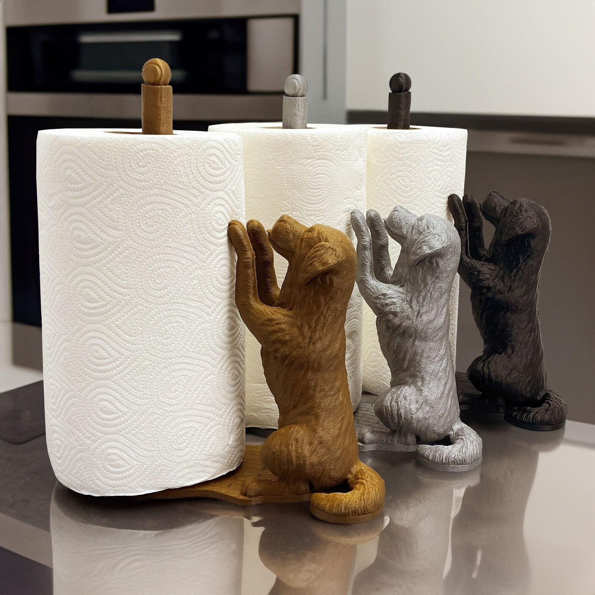 Dog Papierrollenhalter – a fun und decorative accessory für your home und kitchen. - Plexiwire 3D Drucke