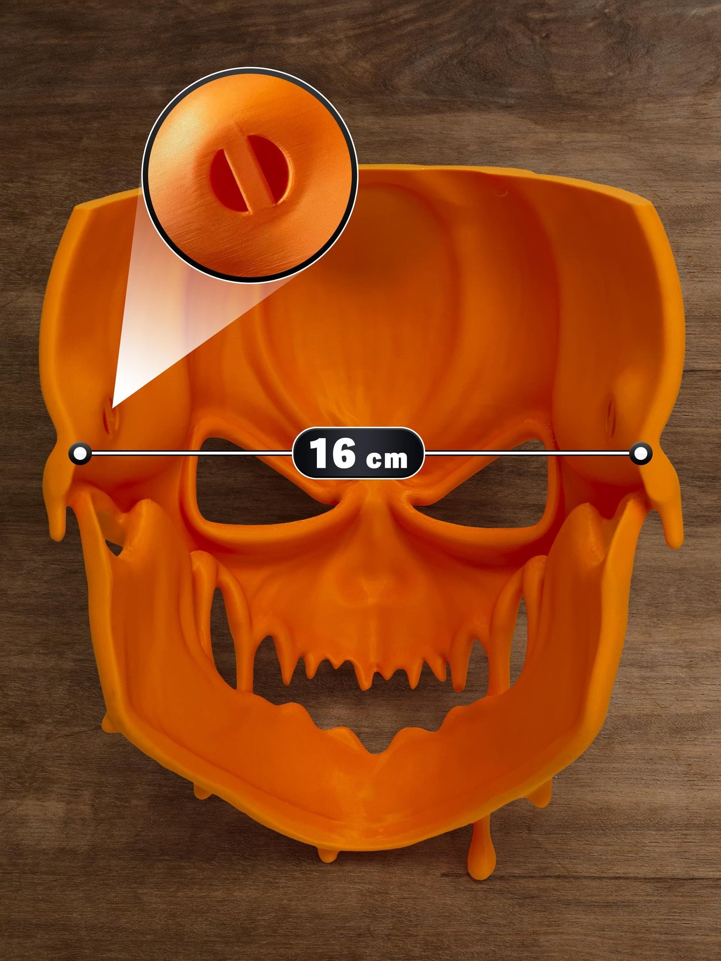 Pumpkin Skull Halloween Mask 3D-gedruckt Scary Costume Cosplay Prop - Plexiwire 3D Drucke