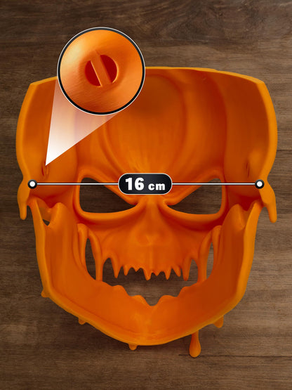 Pumpkin Skull Halloween Mask 3D-gedruckt Scary Costume Cosplay Prop - Plexiwire 3D Drucke