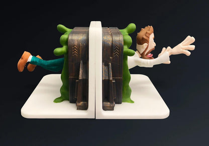 Portal Professor Bookends – Witzig 3D-gedruckt Book Halter, Geek Wohnaccessoire, Einzigartig Geschenk für Men, Gamer Schreibtisch Organizer