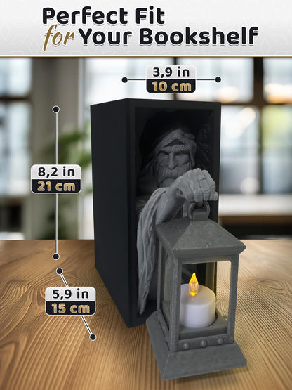 Wizard Lantern Book Nook Insert – 3D Fantasy Shelf Deko - Plexiwire 3D Drucke