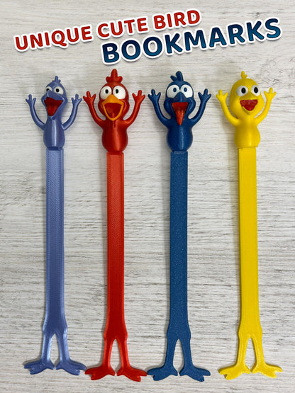 Witzig 3D-gedruckt Lesezeichen – Niedlich Character Book Mark Clip Geschenk für Readers, Kids, Students, Book Lovers, Einzigartig