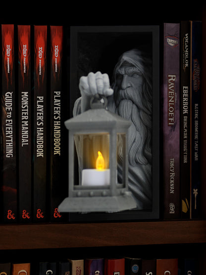 Wizard Lantern Book Nook Insert – 3D Fantasy Shelf Deko - Plexiwire 3D Drucke