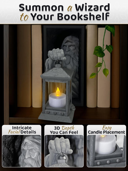 Wizard Lantern Book Nook Insert – 3D Fantasy Shelf Deko - Plexiwire 3D Drucke