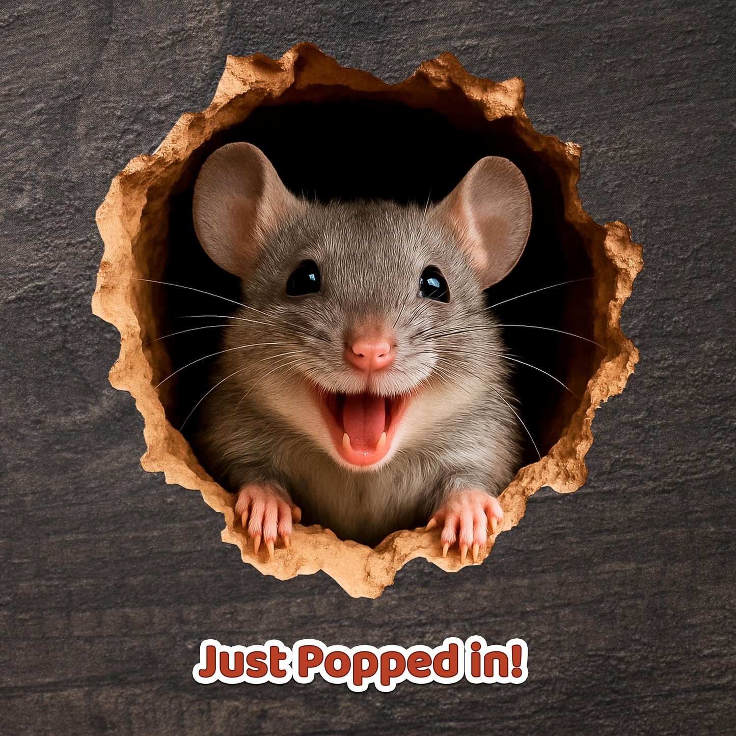 Witzig Mouse Hole Wand Stickers Set, Niedlich 3D Wand Decals - Plexiwire 3D Drucke