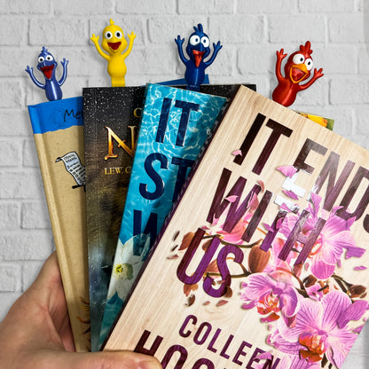 Witzig 3D-gedruckt Lesezeichen – Niedlich Character Book Mark Clip Geschenk für Readers, Kids, Students, Book Lovers, Einzigartig