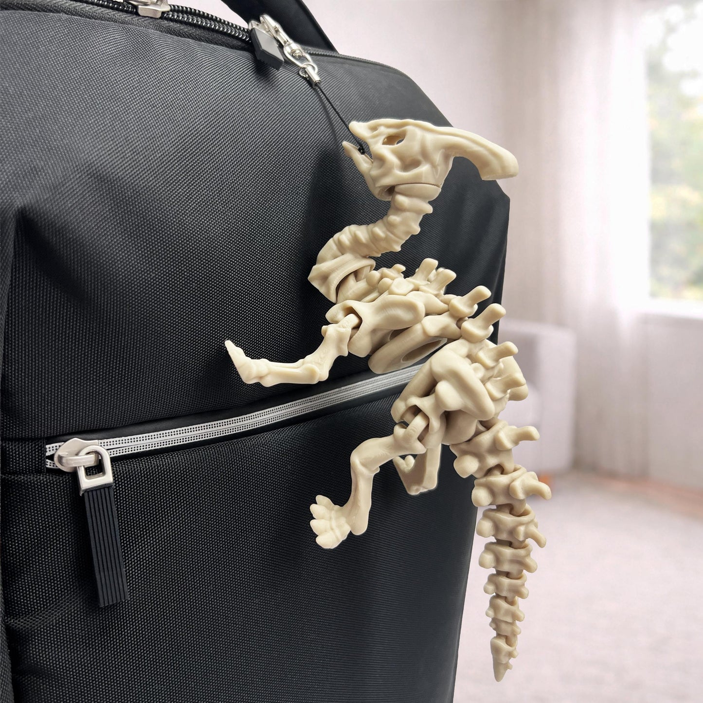 Dinosaurier Skelett-Schlüsselanhänger Beweglich 3D-gedruckt Dino-Taschenanhänger Geschenk - Plexiwire 3D Drucke