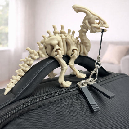 Dinosaurier Skelett-Schlüsselanhänger Beweglich 3D-gedruckt Dino-Taschenanhänger Geschenk - Plexiwire 3D Drucke