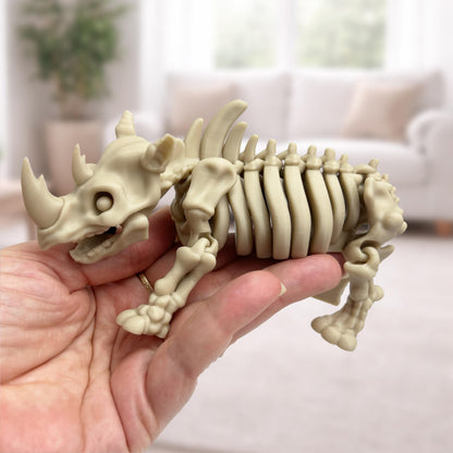 Flexibel Triceratops-Skelett-Schlüsselanhänger 3D-gedruckt Dinosaurier Toy Beweglich Geschenk - Plexiwire 3D Drucke