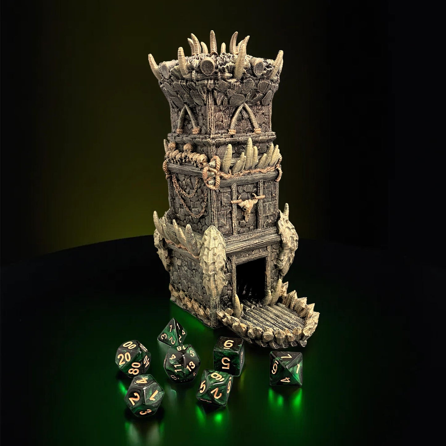 Orc Dice Tower Hand Painted