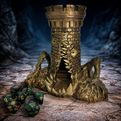 Mimic Dice Tower Hand Painted