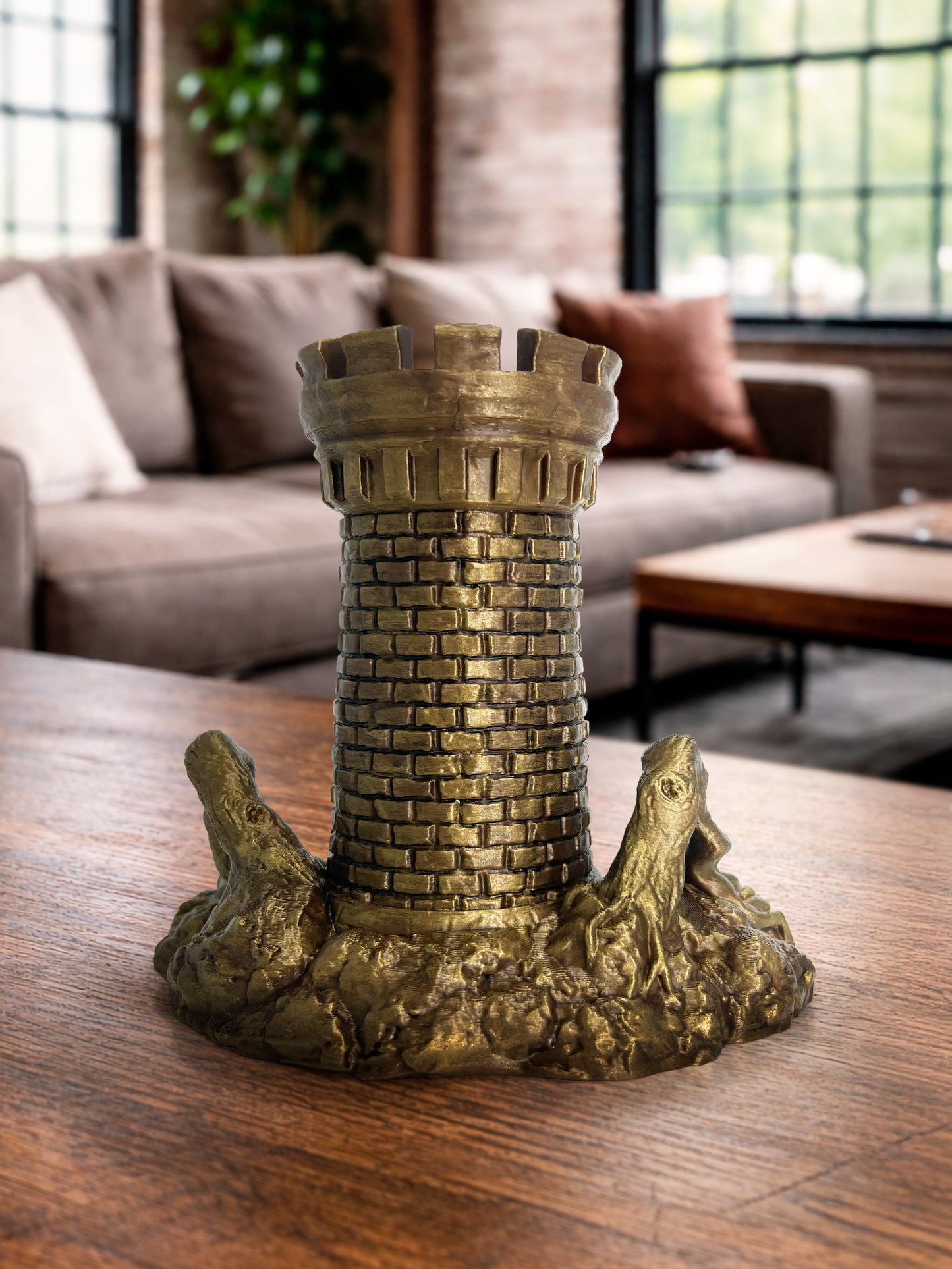 Mimic Dice Tower Hand Painted