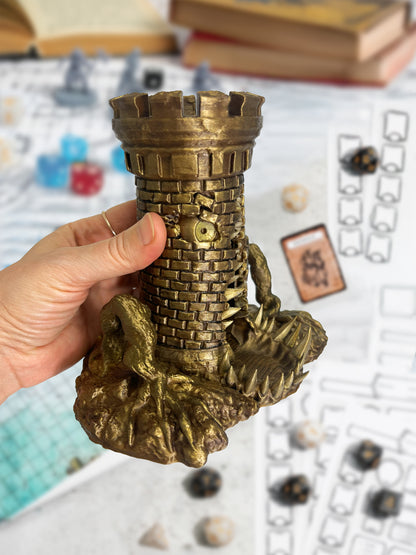 Mimic Dice Tower Hand Painted