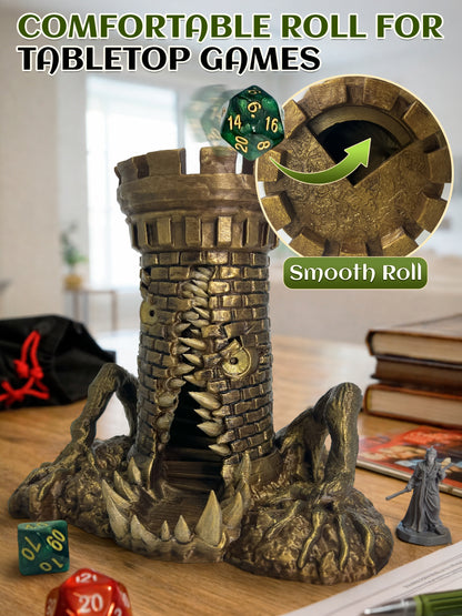 Mimic Dice Tower Hand Painted