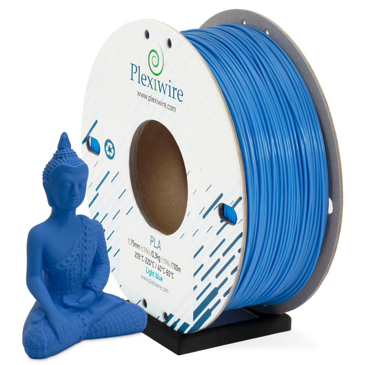Plexiwire PLA light blue 1.75mm spool 100m 300g 3d model
