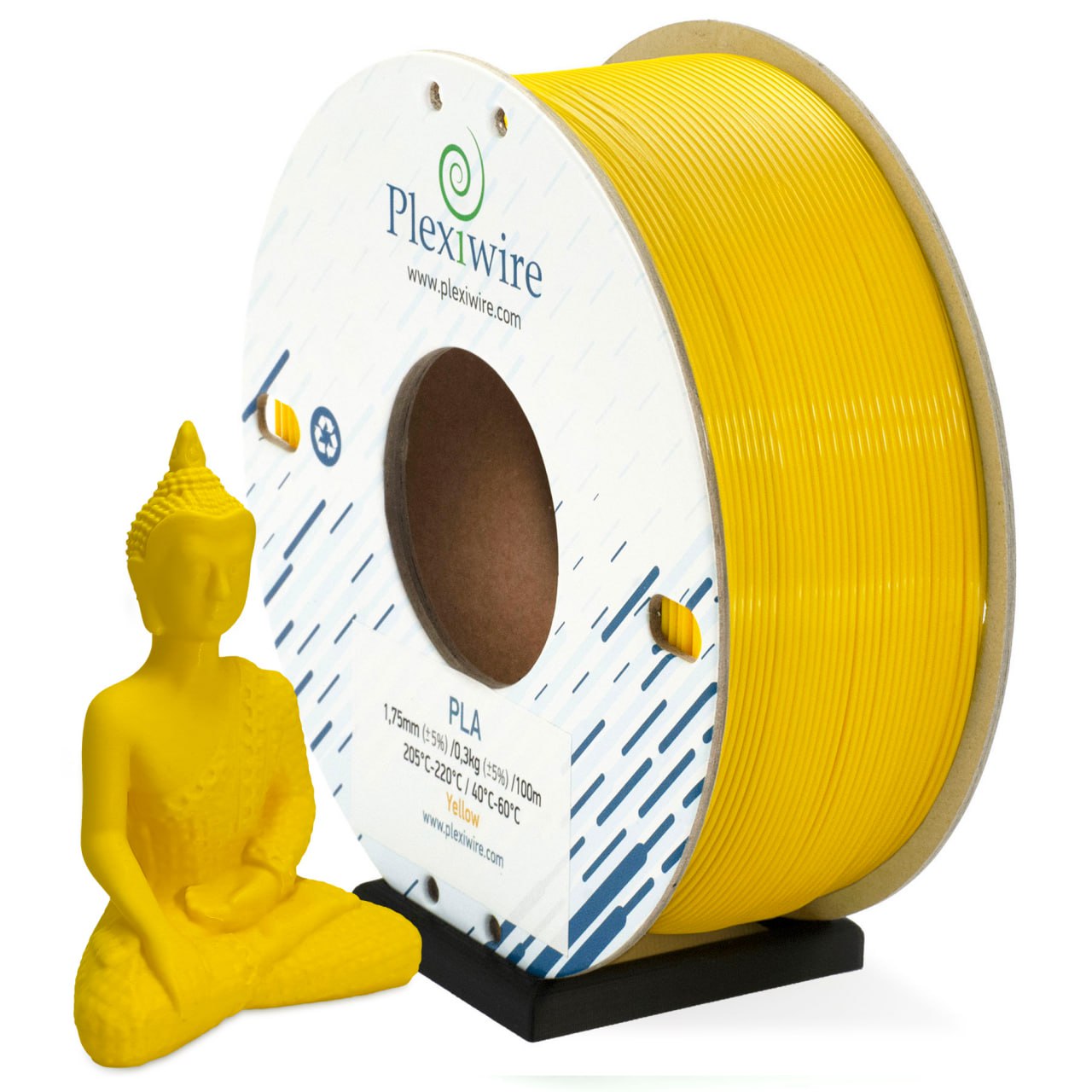 Plexiwire PLA yellow 1.75mm spool 100m 300g 3d model