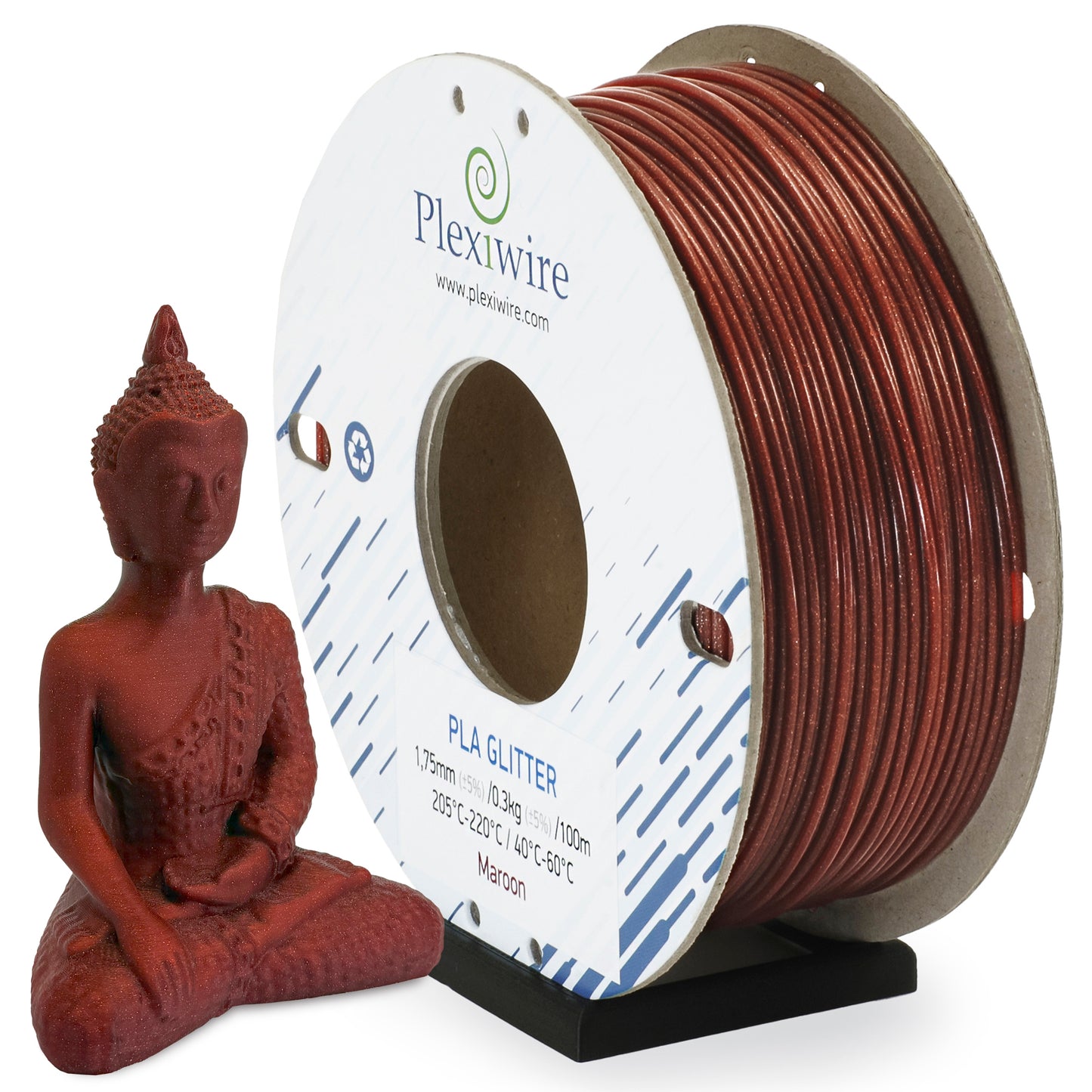 PLA Glitter Maroon 1,75mm 300g/100m