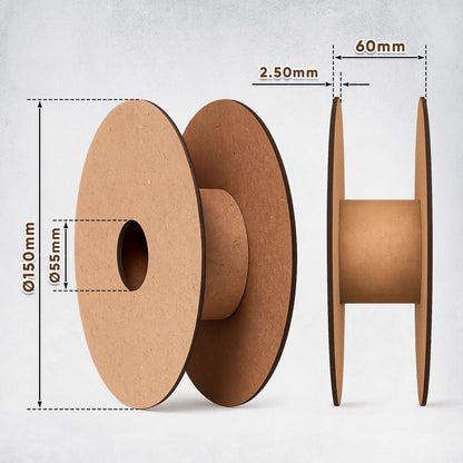 Eco-friendly cardboard filament spool Plexiwire