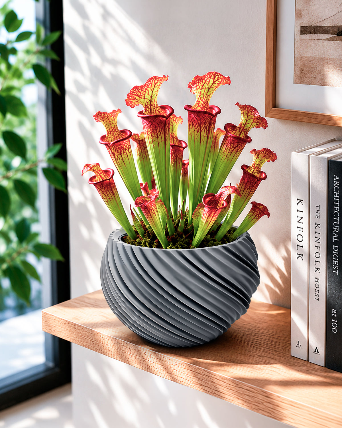 AQUA VENUS – Decorative Self-Watering Planter for Indoor Plants M / L