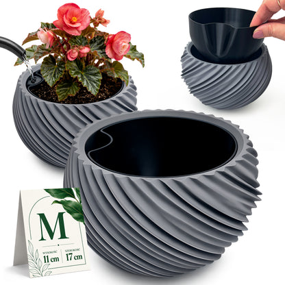 AQUA VENUS – Decorative Self-Watering Planter for Indoor Plants M / L
