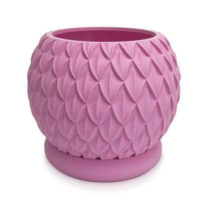 PRISMA M – Dekorativer 3D-Blumentopf mit Drainageloch und Untersetzer