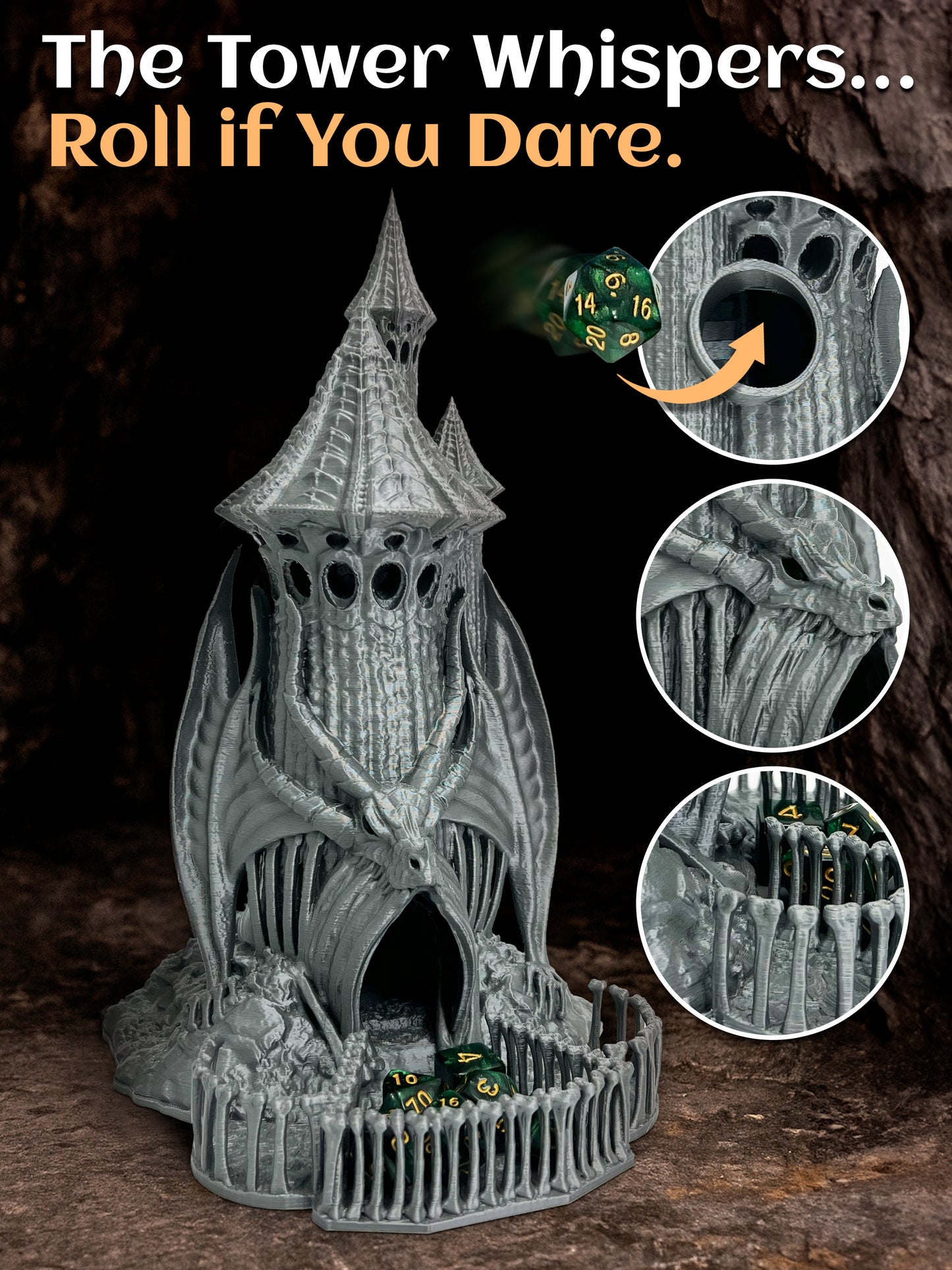Skeletal Dice Tower