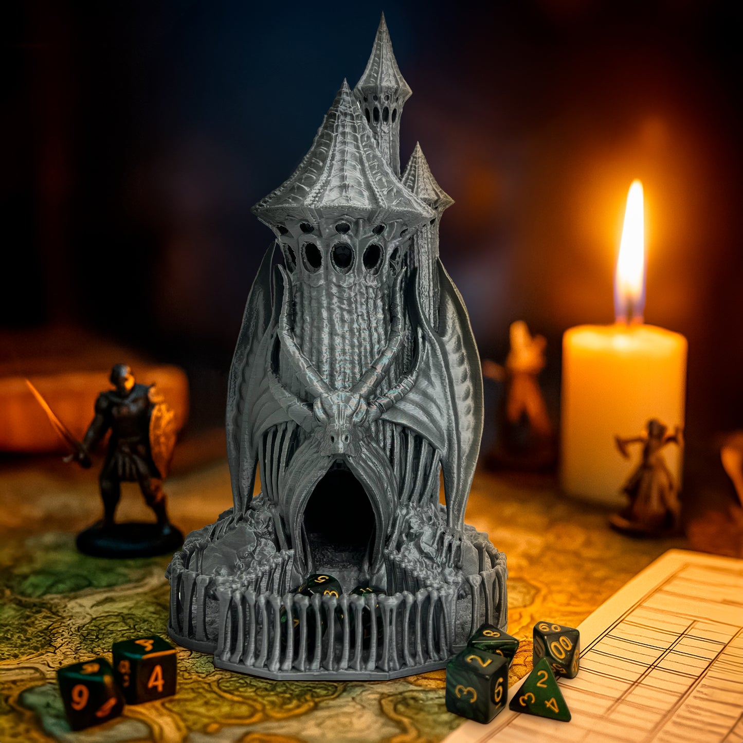 Skeletal Dice Tower